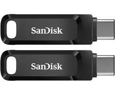 2er Pack SanDisk Ultra Dual Go Type-A/Type-C 128GB USB atmintukas, su pasukamu jungtimi, iki 400 MB/s, USB 3.2 Gen 1x1 (5 Gbit/s)