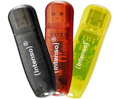 Intenso Rainbow Line 8GB USB atmintinė 2.0 Multipack x3 vnt.