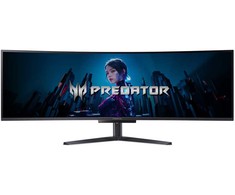 Monitorius ACER Predator X49Xbmipphuzx 49 colių DualQHD OLED 32:9 240Hz 1000cd/m2 HDM2.1 2xDP HUB USB USB C tipo garsiakalbių aukštis
