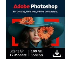 Adobe Systems Adobe Photoshop | 1 Jahr | 100GB Cloudspeicher