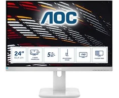 AOC 24P1/GR 24 col. FHD monitorius, didelės raiškos (1920x1080, 60 Hz, VGA, DVI, HDMI, DiplayPort, USB šakotuvas) nemokamai