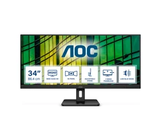 Monitoriius AOC Essential-line U34E2M/BK / 34 inch/Panel VA / WQHD 3440 x 1440 / 100 Hz / 300 cd/m² / 2xHDMI, DisplayPort / Tilt