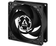 ARCTIC P8 Silent ypač tylūs korpuso ventiliatoriai, 3-pin, 80mm, juodi, 5 vnt.