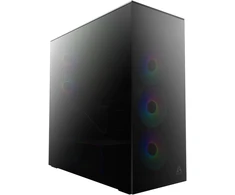 Arctic Xtender (Juodas) mirrow juodas window with GPU vertical mount