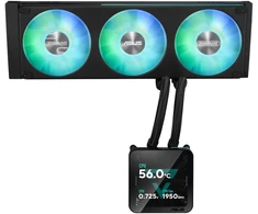 Asus PRIME SLC II 360 ARGB LCD vandens aušinimas procesoriui, skysčio aušintuvas all-in-one, 12 cm, juoda, 1 vnt. (90RC01W1-B0EAY0)