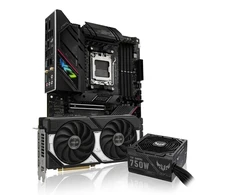 ASUS ROG STRIX B650E-F GAMING WIFI Upgrade Bundle 3 - mit ASUS Dual GeForce RTX 5060 Ti 8G OC Grafikkarte und ASUS TUF Gaming 750B įkroviklis