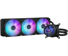 Procesoriaus aušinimo vandeniu sistema ASUS ROG STRIX LC III 360 ARGB LCD, Juodos spalvos