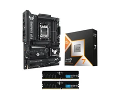 ASUS TUF GAMING B850-PLUS WIFI Upgrade Kit bestehend aus: Mainboard + AMD Ryzen 7 9800X3D + Crucial 32GB Kit DDR5 RAM