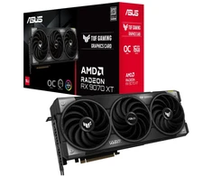 Asus TUF Radeon RX 9070 XT 16GB Grafikkarte - 16GB GDDR6, HDMI, 3x DP