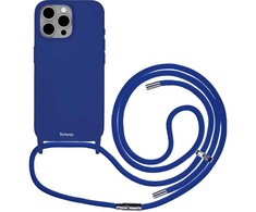 Atminties kortelė „Artwizz HangOn“ silikoninis dėklas + įkrovimas iPhone 15 Pro Max - karališkos mėlynos spalvos