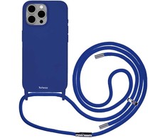 Atminties kortelė „Artwizz HangOn“ silikoninis dėklas + įkrovimas iPhone 15 Pro Max - karališkos mėlynos spalvos