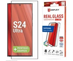 E.V.I. DISPLEX Real Glass + dėklas Samsung Galaxy S24 Ultra
