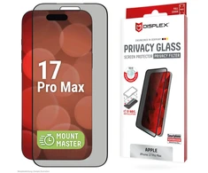 Apple iPhone 17 Pro Max pilnai apsaugotas 3D apsauginis stiklas MM, gamintojas Displex Juodas