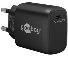 Įkroviklis Goobay USB-C PD (Power Delivery) szybka kroviklis (25 W), juoda