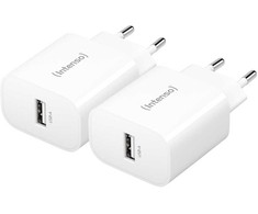 Intenso Power Adapteris W5A Double Pack, 5W, Baltas, Indoor, 120 - 140 V, 50/60 Hz, 5 W, 5 V, Baltas
