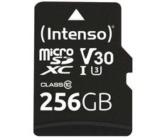 „Intenso Micro SDXC 256GB C10 UHS-I Professional“ + adapteris