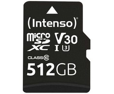 Intenso Micro SDXC 512GB C10 UHS-I Professional + adapteris