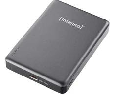 „Intenso Powerbank MW10000“ pilka 10000 mAh magnetinė belaidė baterija
