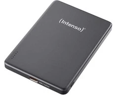 „Intenso Powerbank MW5000“ pilka 5000 mAh magnetinė belaidė baterija