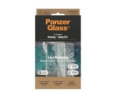 Panzer Glass PanzerGlass 3 viename apsaugos rinkinys, skirtas Samsung Galaxy S23+, PicturePerfect fotoaparato apsauga, kietas dėklas ir ekrano apsauga