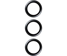 Panzer Glass Apsauginis stiklas 5D Samsung Galaxy A15 4G / 5G PanzerGlass Hoops kameros apsauga Hoop Optic Rings juodos spalvos