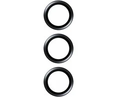 Panzer Glass Apsauginis stiklas 5D Samsung Galaxy S24 Plus PanzerGlass Hoops kameros apsauga Hoop Optic Rings (1208) juodos saplvos