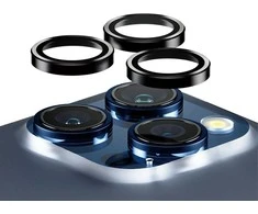 Panzer Glass PanzerGlass™ lankeliai fotoaparato objektyvo apsauga iPhone 15 Pro | 15 Pro Max | Juodas Metalas