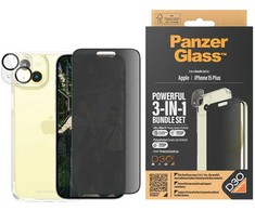 Panzer Glass PanzerGlass Privacy Bundle 3in1 dėklas telefonui skaidrus + Privacy Glass + kameros apsauga Apple iPhone 15 Plus