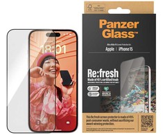 Panzer Glass PanzerGlass Re:fresh Glass Apple iPhone 15 su padėties nustatymo reguliatoriumi