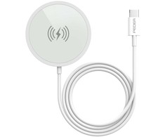 Atminties kortelė „Įkroviklis Pedea PEDEA“ belaidis magnetinis įkrovimo kilimėlis 15 W - USB-C, sidabrinis/baltas
