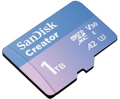 SanDisk Creator Micro SDXC 1 TB Class 10 UHS-I/U3 A2 V30 atminties kortelė (SDSQXAV-1T00-GN6MS)