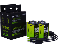 Verico 9V LoopEnergy 4500 4500mWh/Baltas/USB-C 4 Pa