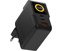 Atminties kortelė Xtorm - 140W GaN3 NextGen namų įkroviklis USB-C/C/A GRS juodas
