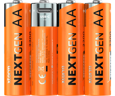 Atminties kortelė Xtorm NextGen AA Batteries USB-C Rechargeable - 4er Pack