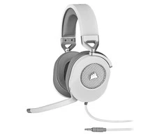 Corsair HS65 erdvinio garso ausinės, Su laidu, Baltos