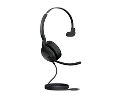 „Jabra Evolve2 50 Mono Bluetooth“ ausinės, 4 mikrofonai, USB-C prievadas, sertifikuotas „MS Teams“, aktyvus triukšmo slopinimas