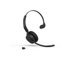 Gn Audio Jabra Evolve3 45 MS - USB-C with Dongle - Mono (Charging Stovas), Belaidės, Office/Call center, 20 - 20000 Hz, 102 g, Ausinės, Juodas