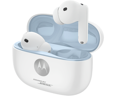 Ausinės Motorola Moto Buds 2 Plus, baltos spalvos