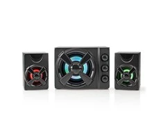 Kompiuterio kolonėlės Nedis kolonėlė Nedis GSPR31021BK 2 krypčių garsiakalbis Juodas Wired 11 W