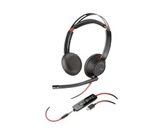 Ausinės Plantronics Poly Blackwire C5220 USB-C ir 3,5 mm lizdo jungtis