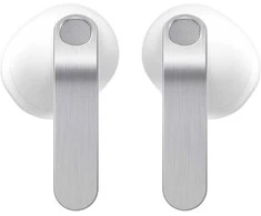Ausinės Samsung „Galaxy Buds4 SM-R540“, baltos spalvos adaptyvus ANC, iki 6 valandų atkūrimo laikas, aiškus garsas su pastebimu gyliu dėl 11 mm garsiakalbių