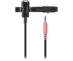 Speedlink SPES prisegamas mikrofonas, juodas