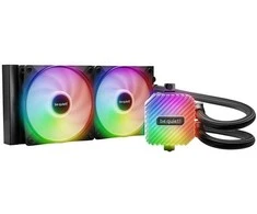 Procesoriaus aušintuvas - be quiet! LIGHT LOOP 240mm AIO skystas aušintuvas su 2x 12cm ventiliatoriais juodas