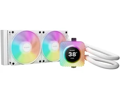 „Be Quiet! Light Loop IO LCD“ 240 mm, balta