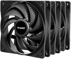 be quiet! Pure Wings 3 Fans, PWM, High-Speed – juodas, 120mm, pack of 3
