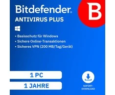 Bitdefender Antivirus Plus [1 Gerät - 1 Jahr]