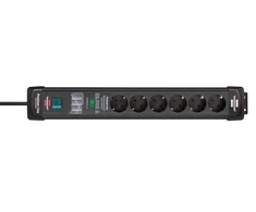 Brennenstuhl 1951160400 Premium Line 6 krypčių 1,8 m juoda