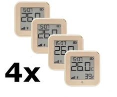 Bundle 4x Shelly H&amp;T Gen.3 Temperatur- &amp; Luftfeuchtigkeitssensor - Temperatur und Luftfeuchtigkeitssensor mit WLAN und Bluetooth - in der Farbe "Moch