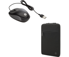 Komplekte HP 14,1 colio dėklas + USB pelė