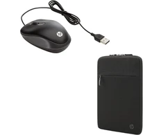 Komplekte HP 14,1 colio dėklas + USB pelė